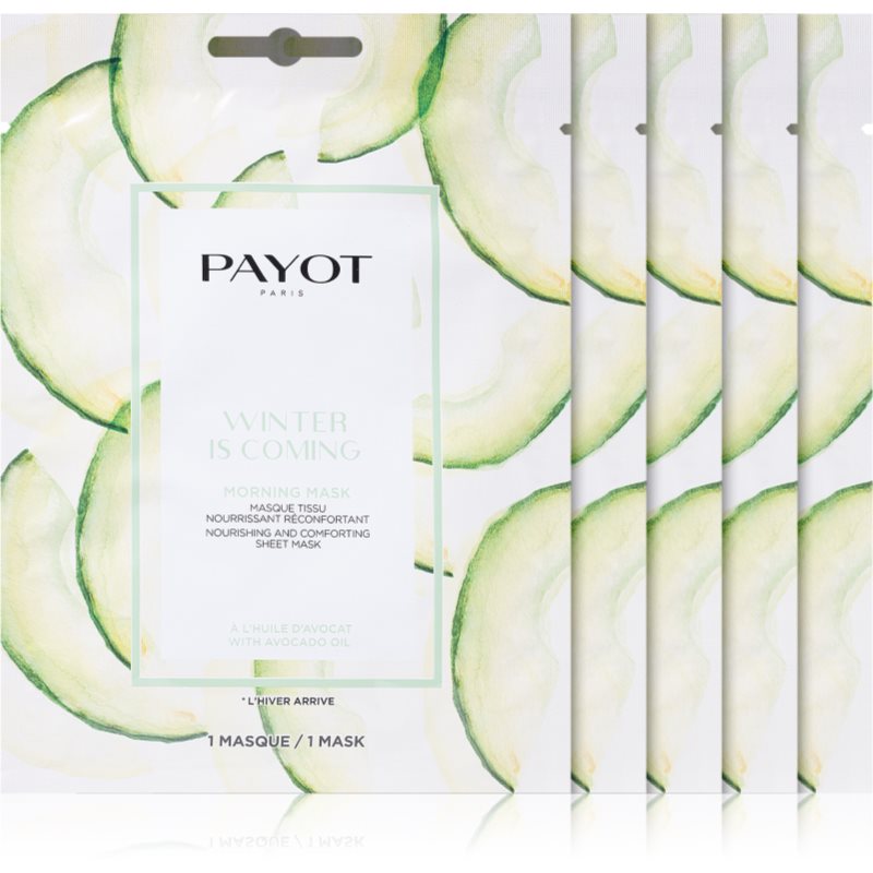 Payot Morning Mask Winter is Coming vyživujúca plátienková maska 5 ks
