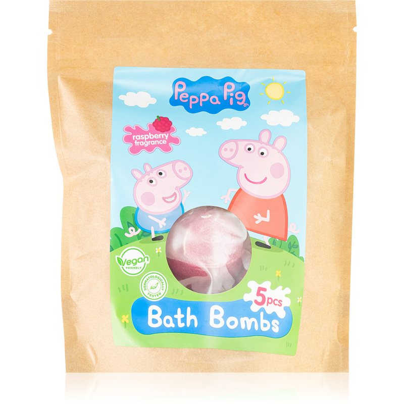 Peppa Pig Bath Bombs šumivá guľa do kúpeľa 5x50 g