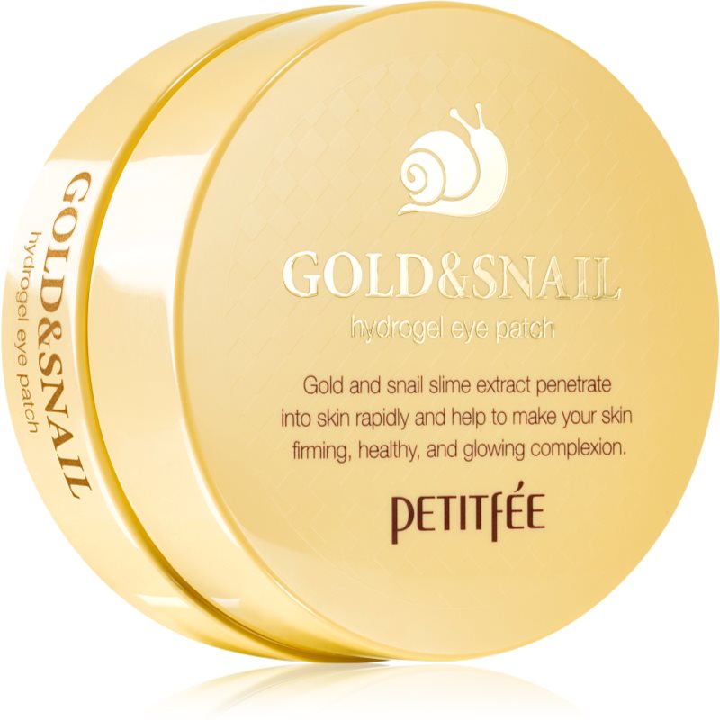 Petitfée Gold  Snail hydrogélová maska na očné okolie s extraktom zo slimáka 60 ks