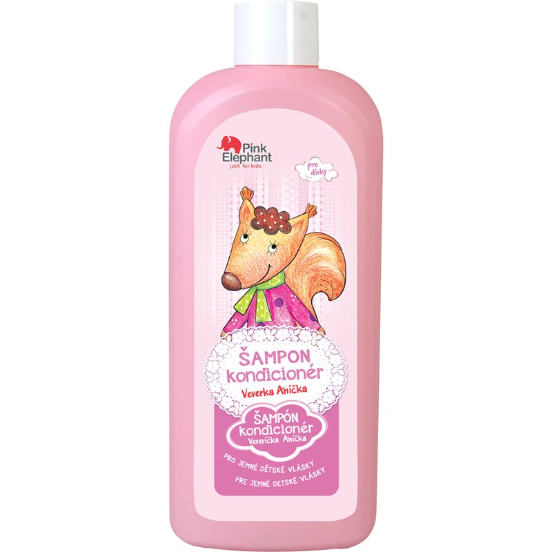 Pink Elephant Girls šampón a kondicionér 2 v1 pre deti Squirrel 500 ml