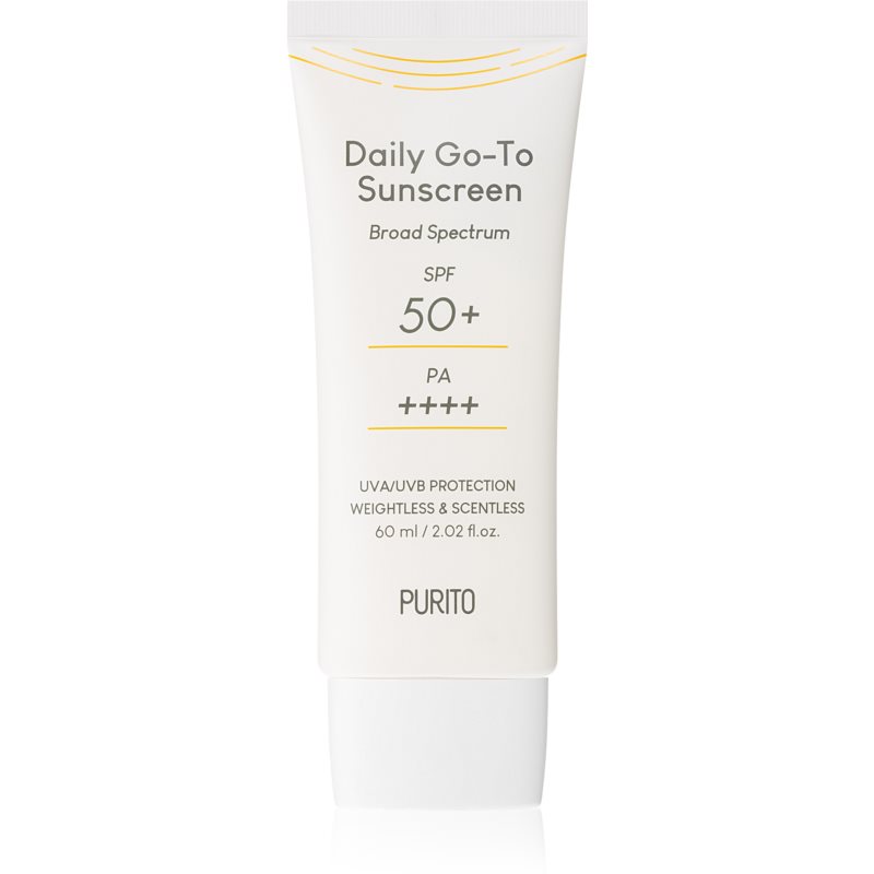 Purito Daily Go-To Sunscreen ľahký ochranný krém na tvár SPF 50 60 ml