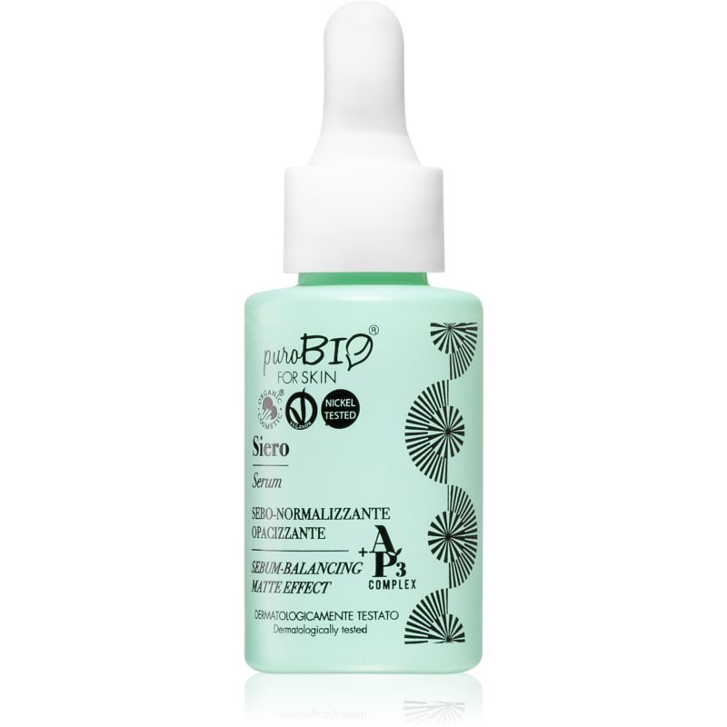 puroBIO Cosmetics Sebum-Balancing Serum antioxidačné sérum proti starnutiu pleti 15 ml