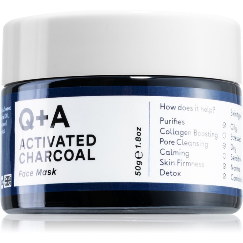 QA Activated Charcoal detoxikačná pleťová maska s aktívnym uhlím 50 g