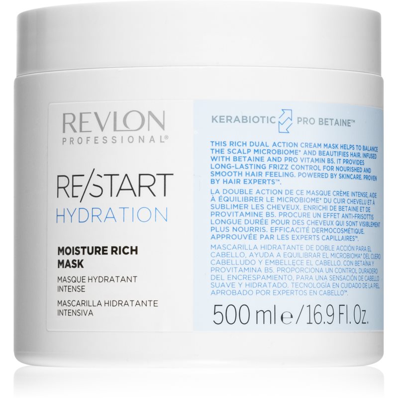 Revlon Professional ReStart Hydration hydratačná maska pre suché a normálne vlasy 500 ml