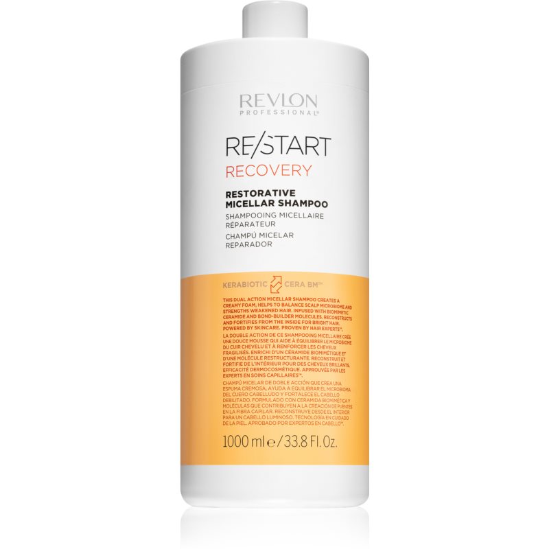 Revlon Professional ReStart Recovery Micelárny šampón pre poškodené a krehké vlasy 1000 ml