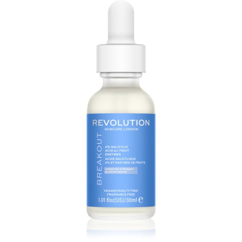 Revolution Skincare Super Salicylic 2 percent Salicylic Acid  Fruit Enzymes sérum na regeneráciu mastnej a problematickej pleti 30 ml