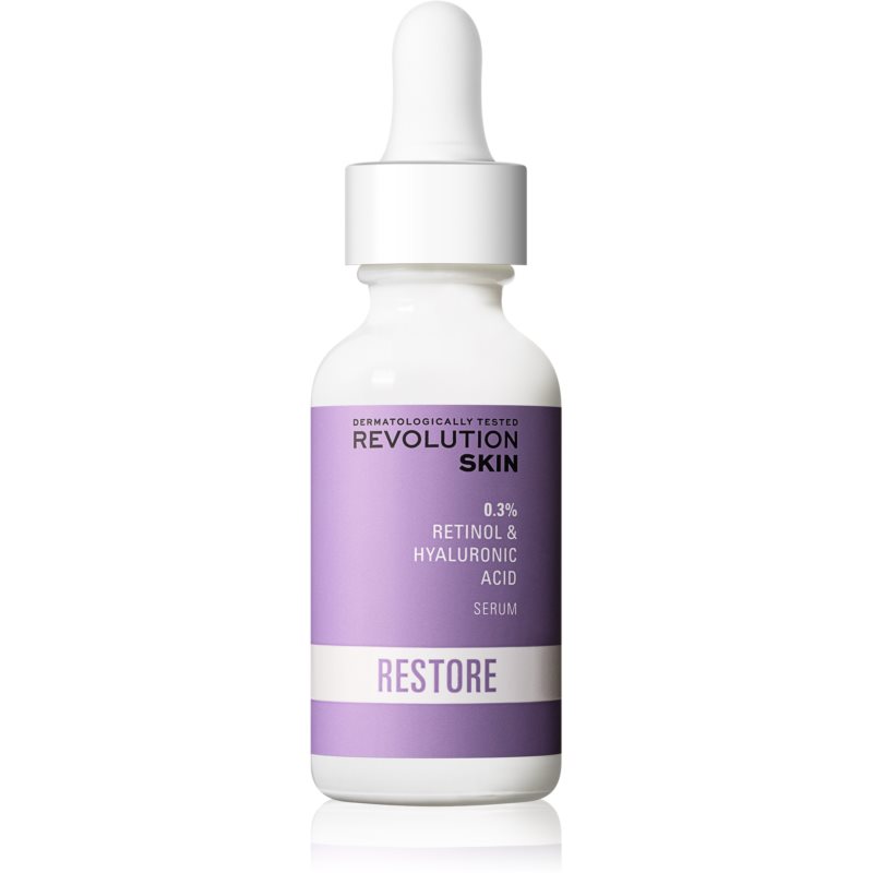 Revolution Skincare Retinol 0.3 percent protivráskové retinolové sérum s kyselinou hyalurónovou 30 ml