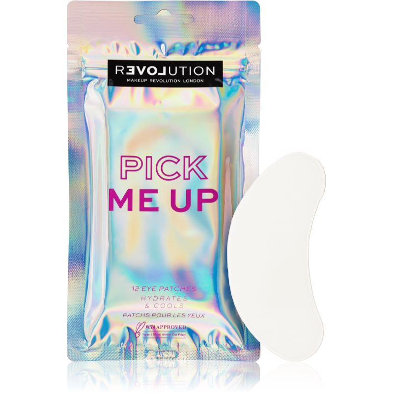 Revolution Relove Pick Me Up maska na očné okolie s chladivým účinkom 12x1 ks