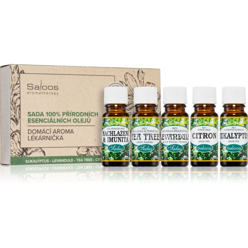 Saloos Aromatherapy Home Aroma Aid Kit sada (s esenciálnymi olejmi)