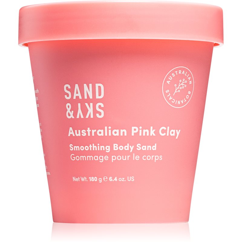 Sand  Sky Australian Pink Clay Smoothing Body Sand rozjasňujúci telový peeling 180 g
