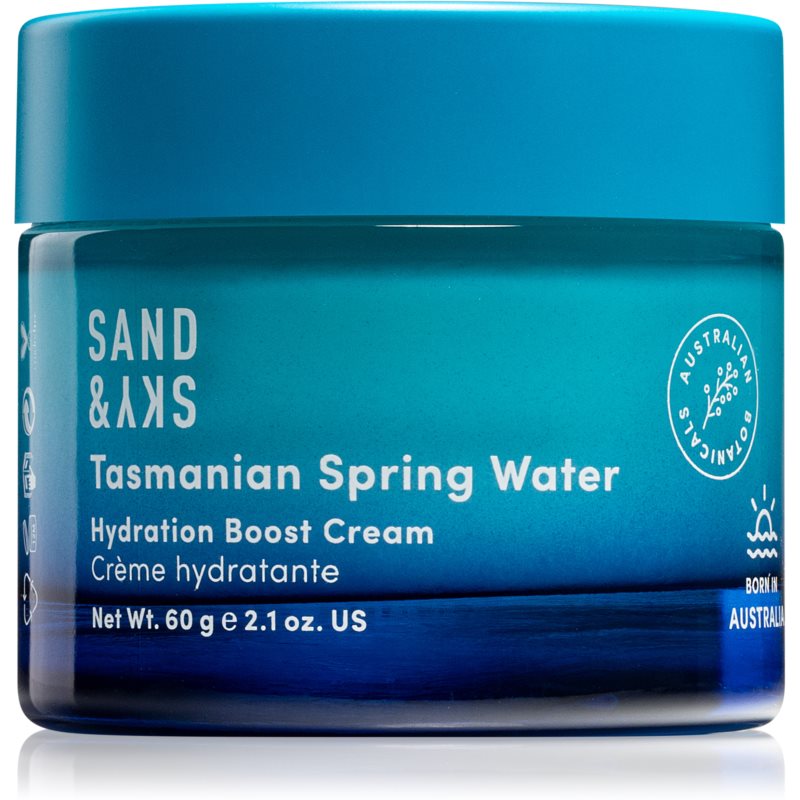 Sand  Sky Tasmanian Spring Water Hydration Boost Cream ľahký gélový krém pre intenzívnu hydratáciu pleti 60 g