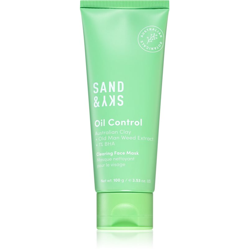 Sand  Sky Oil Control Clearing Face Mask normalizujúca hĺbkovo čistiaca maska pre mastnú a problematickú pleť 100 g