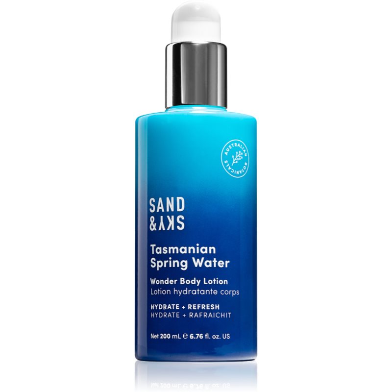 Sand  Sky Tasmanian Spring Water Wonder Body Lotion ľahké hydratačné a vyživujúce telové mlieko 200 ml