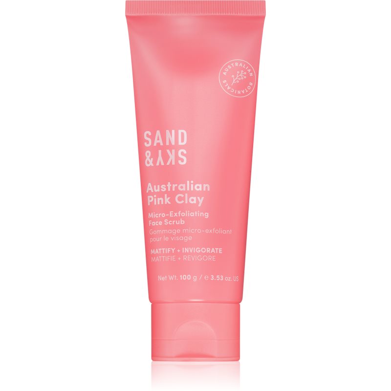 Sand  Sky Australian Pink Clay Micro-Exfoliating Face Scrub mikro-exfoliačný čistiaci gél na tvár 100 g