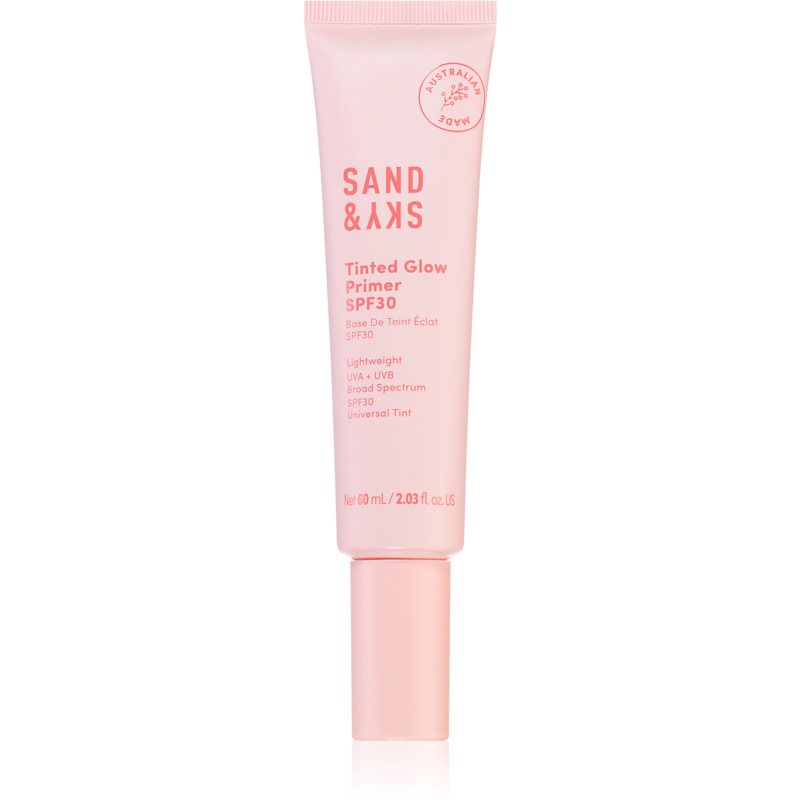 Sand  Sky Tinted Glow Primer SPF 30 ochranný tónovaný fluid na tvár SPF 30 60 ml