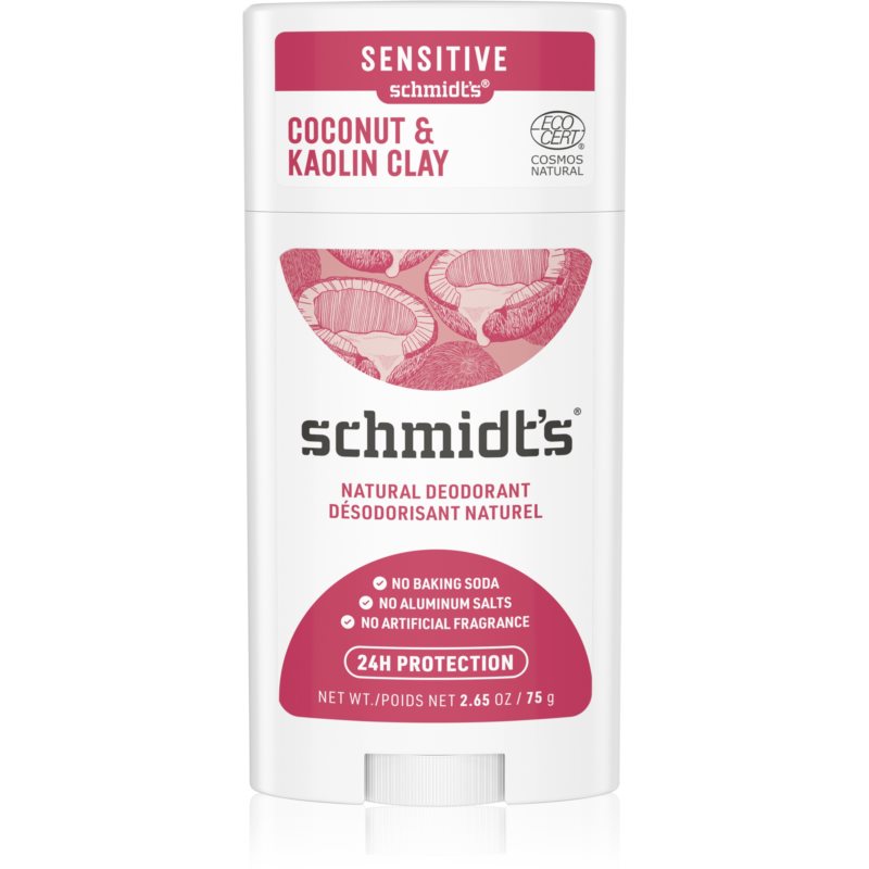 Schmidts Coconut  Kaolin Clay tuhý dezodorant 24h 75 g