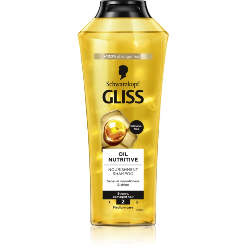 Schwarzkopf Gliss Oil Nutritive vyživujúci šampón s olejom 400 ml