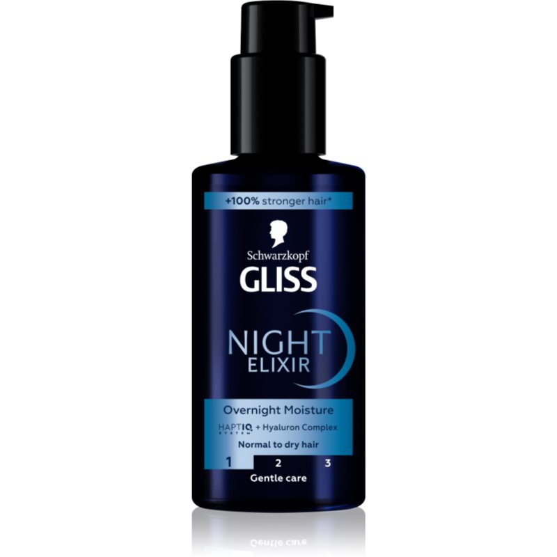 Schwarzkopf Gliss Night Elixir bezoplachový elixír pre suché vlasy 100 ml
