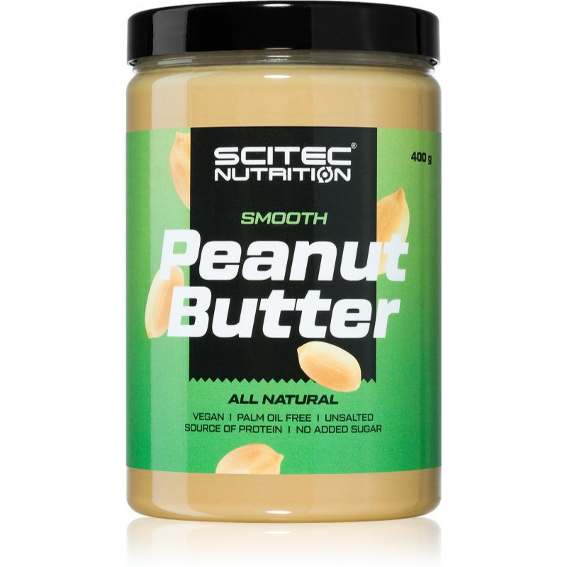 Scitec Nutrition Peanut Butter crunchy 100  percent orechový krém Smooth 400 g