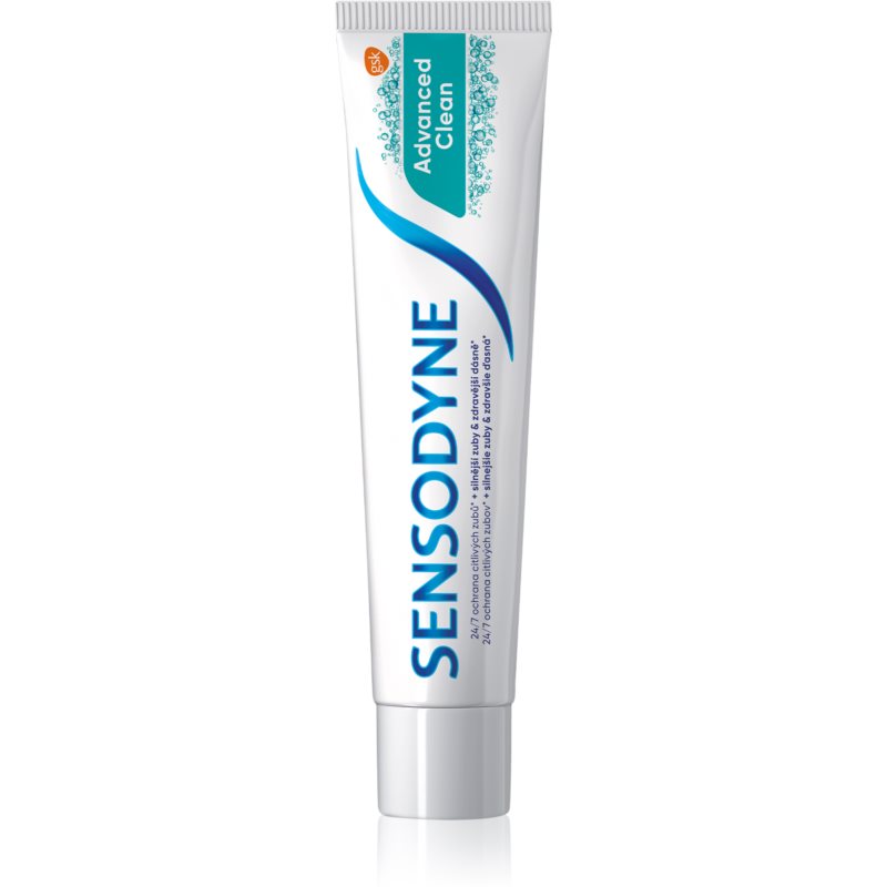 Sensodyne Advanced Clean zubná pasta s fluoridom pre kompletnú ochranu zubov 75 ml