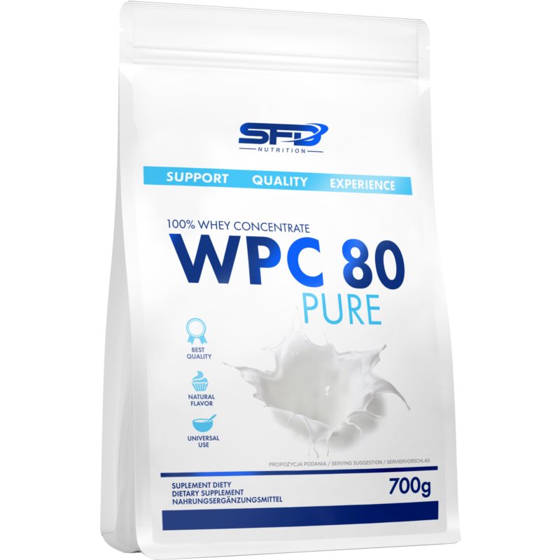 SFD Nutrition WPC 80 Pure srvátkový proteín bez laktózy príchuť Natural 700 g