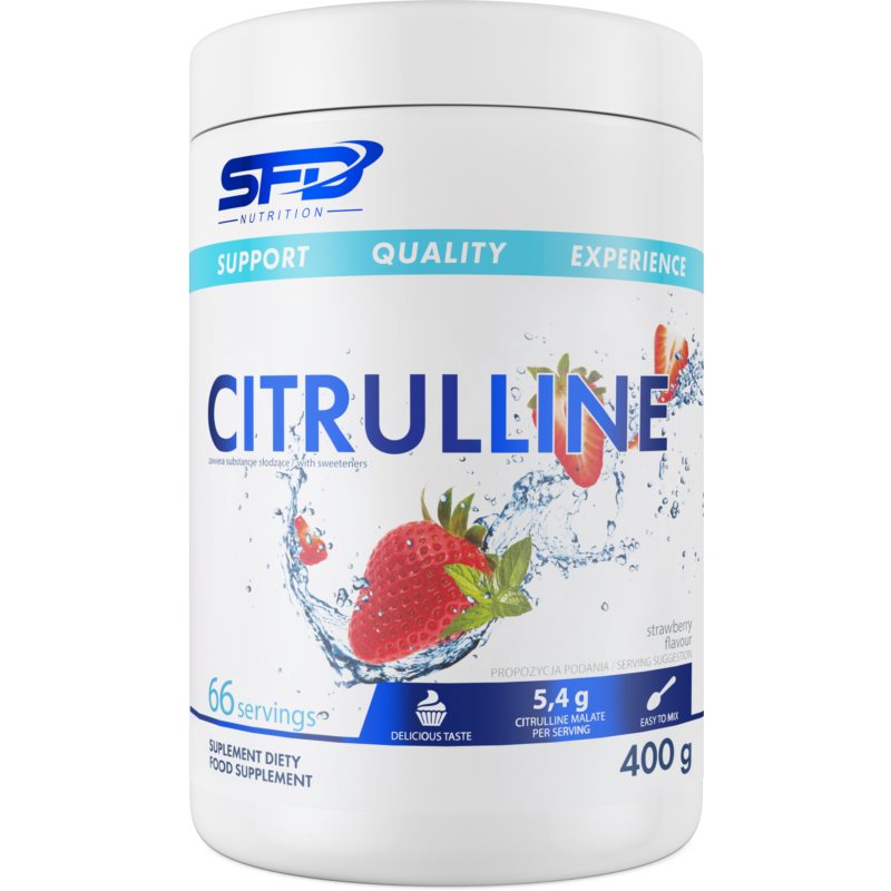 SFD Nutrition Citrulline podpora športového výkonu a regenerácie príchuť Strawberry 400 g