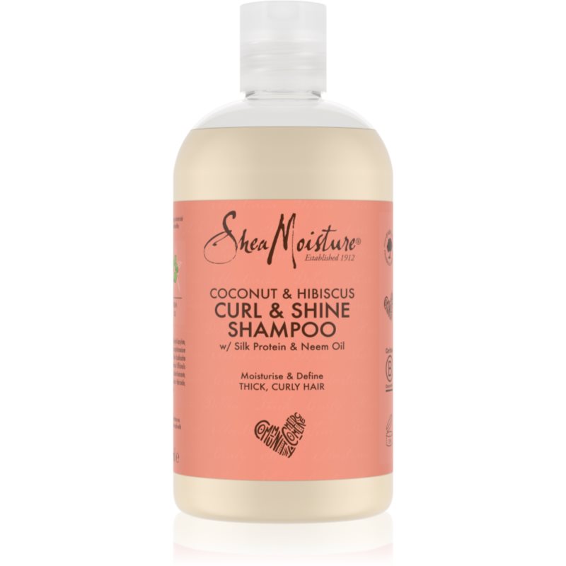 Shea Moisture Coconut  Hibiscus hydratačný šampón pre vlnité a kučeravé vlasy 384 ml