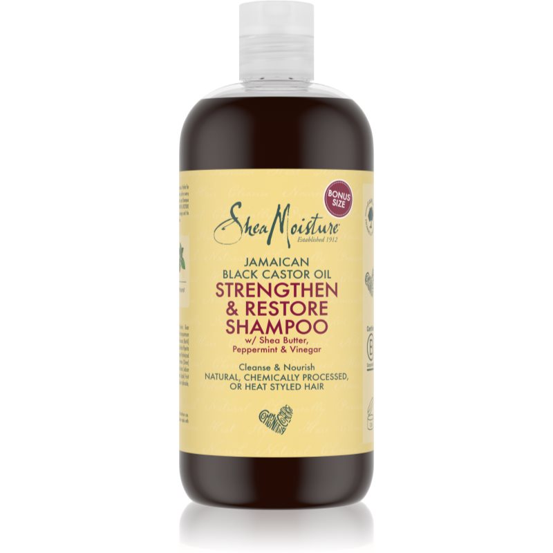 Shea Moisture Jamaican Black Castor Oil Strengthen  Restore posilňujúci a revitalizujúci šampón 473 ml