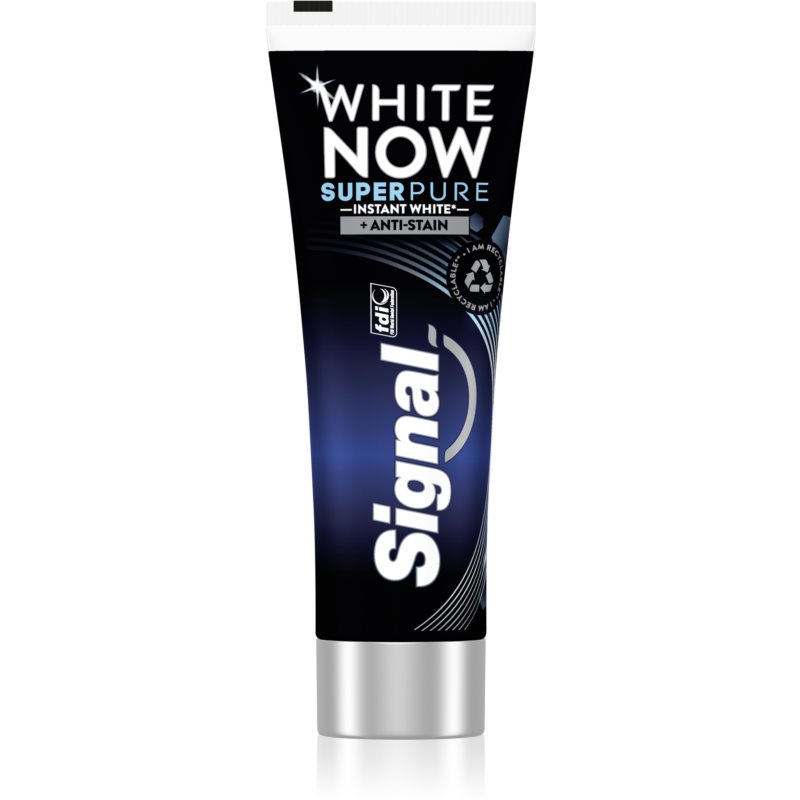 Signal White Now Men Super Pure zubná pasta pre mužov s bieliacim účinkom 75 ml