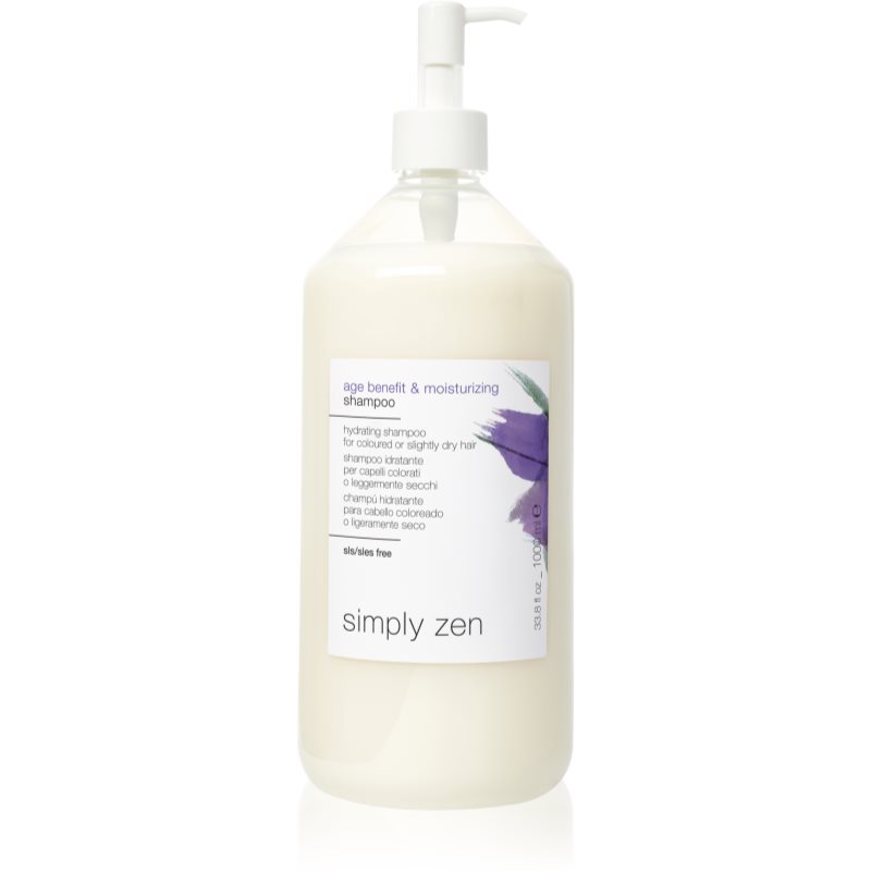 Simply Zen Age Benefit  Moisturizing hydratačný šampón pre farbené vlasy 1000 ml