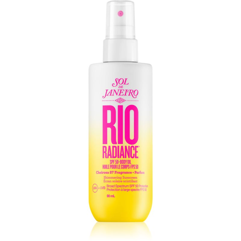 Sol de Janeiro Rio Radiance rozjasňujúci olej pre ochranu pokožky SPF 50 90 ml