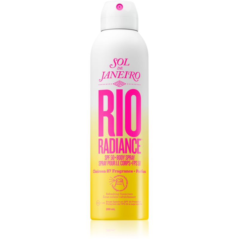 Sol de Janeiro Rio Radiance osviežujúci a hydratačný sprej pre ochranu pokožky SPF 50 200 ml