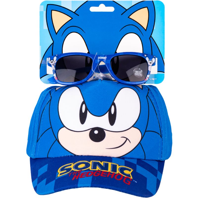 Sonic the Hedgehog Set Cap  Sunglasses sada pre deti 3 years Size 53 cm 2 ks