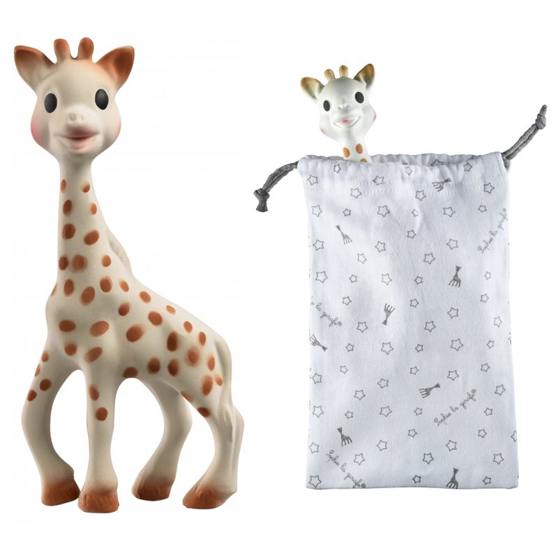 Sophie La Girafe Vulli Teether With Storage Bag hračka pre bábätká 0 m 1 ks
