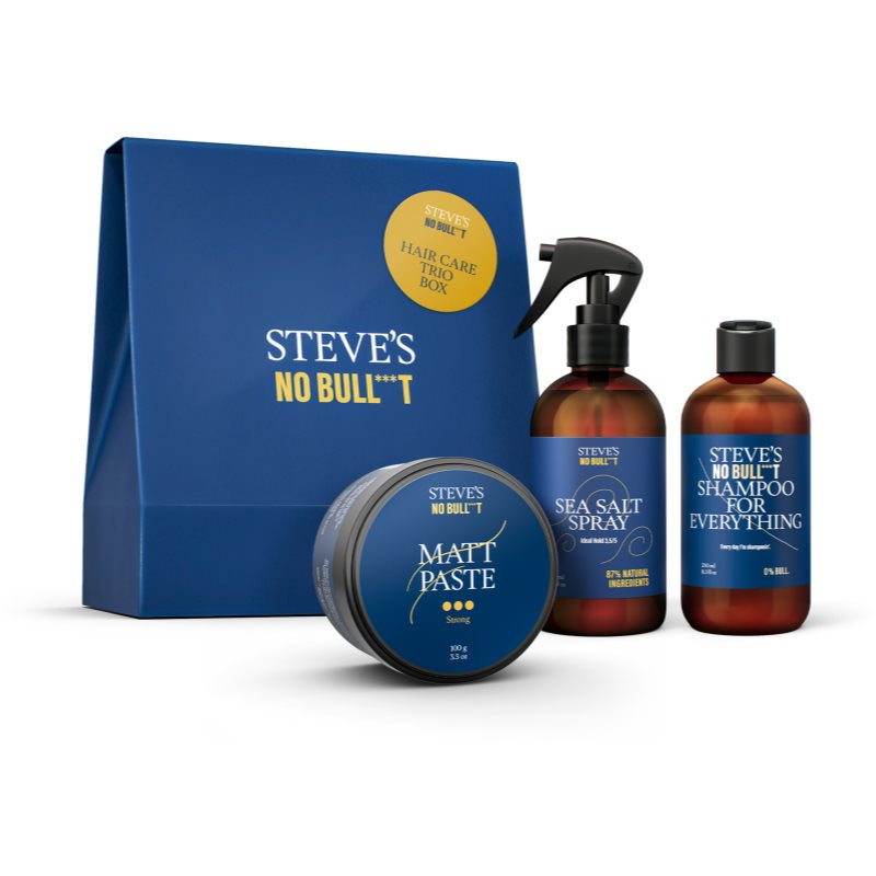 Steves No Bull***t Hair Care Trio Box darčeková sada (na vlasy ) pre mužov