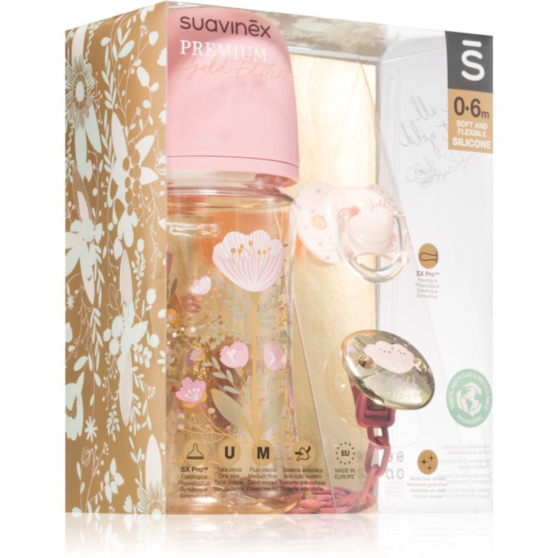 Suavinex Gold Premium Gift Set Pink darčeková sada (pre bábätká)