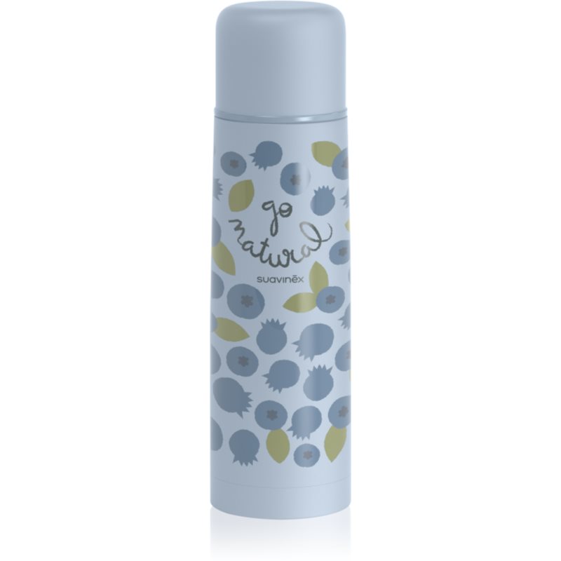 Suavinex Go Natural Flask for Liquids termoska Blueberry 0 m 500 ml