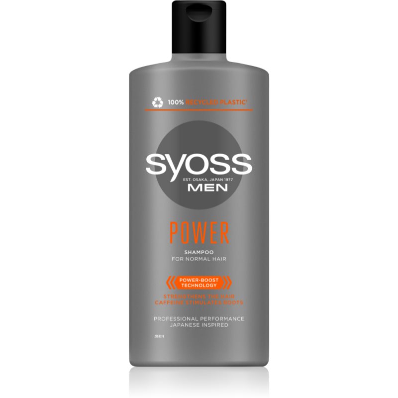 Syoss Men Power  Strength posilňujúci šampón s kofeínom 440 ml