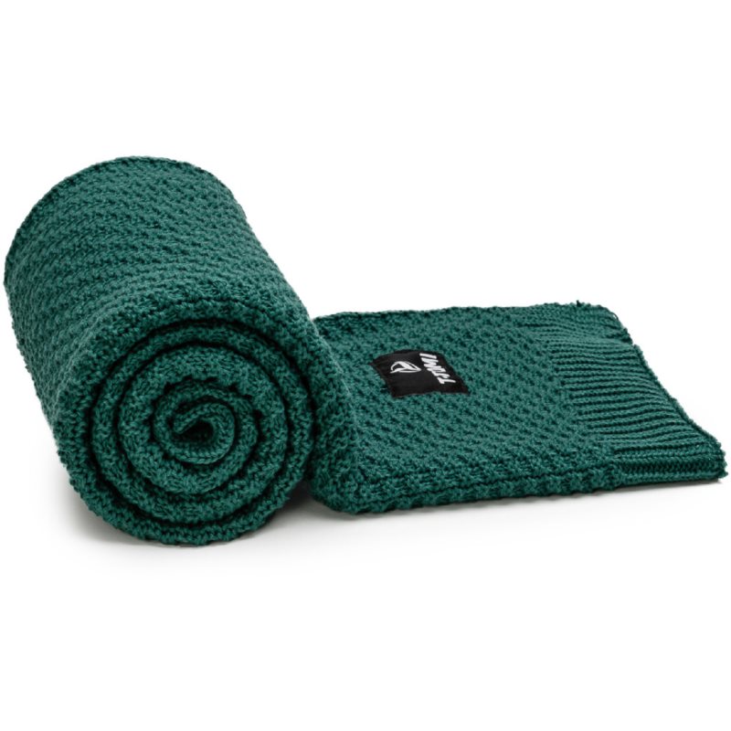 T-TOMI Knitted Blanket Smaragd pletená deka 80 x 100 cm 1 ks