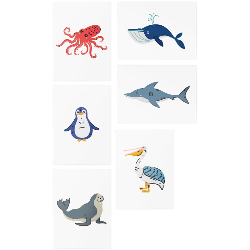 TATTonMe AR Set Ocean Animals tetovačka pre deti 3 y 6 ks