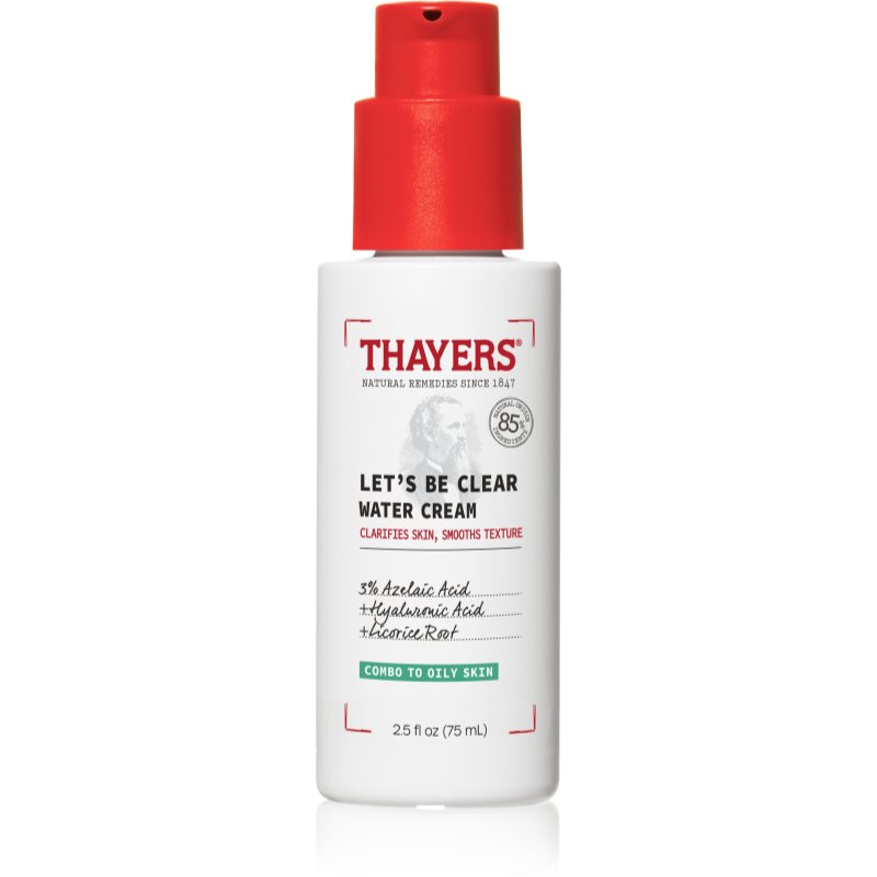Thayers Let’s Be Clear Water Cream hydratačný krém na tvár 75 ml