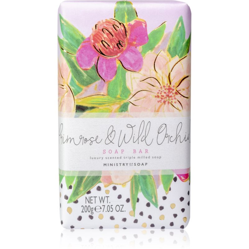 The Somerset Toiletry Co. Painted Blooms Soap Soap Bar tuhé mydlo na telo Primrose  Wild Orchid 200 g