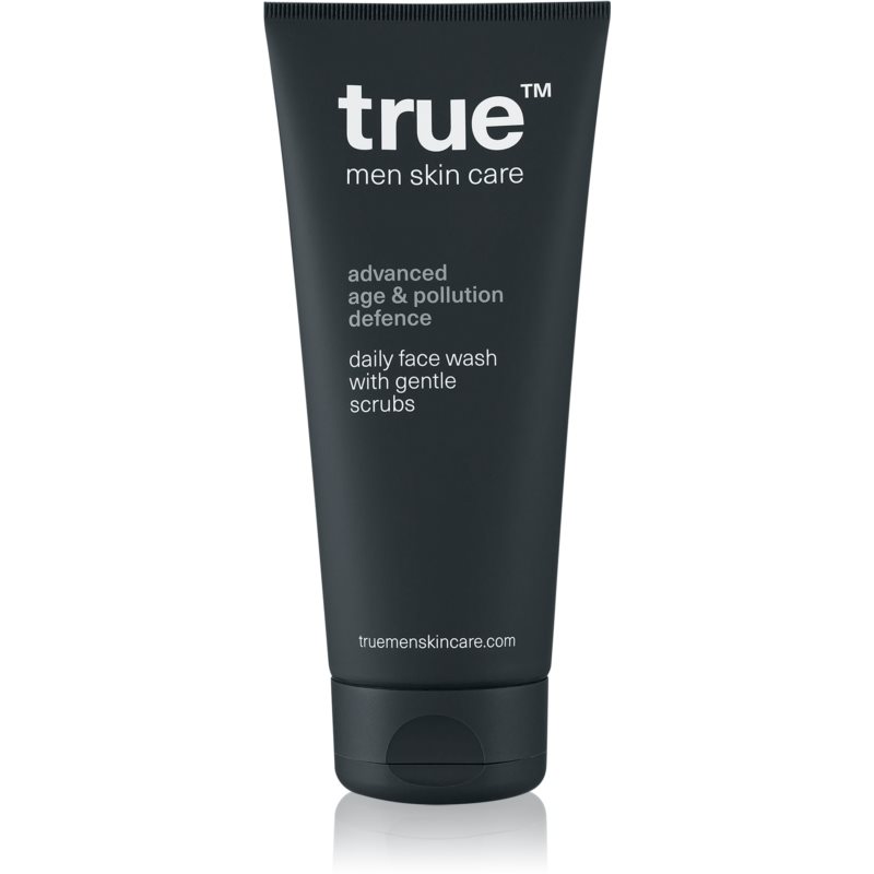 true men skin care Daily face wash with gentle scrubs exfoliačný čistiaci gél pre mužov 200 ml