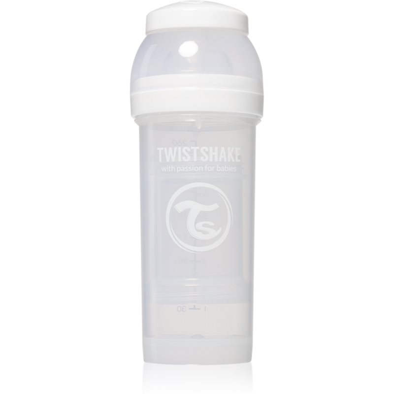 Twistshake Anti-Colic dojčenská fľaša White 2 m 260 ml