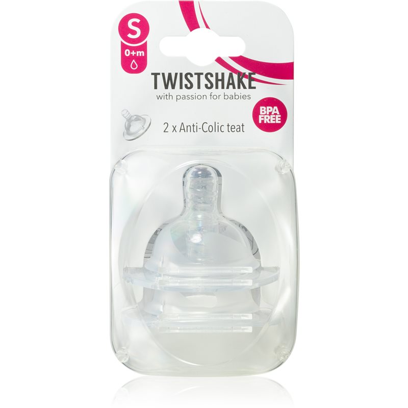 Twistshake Anti-Colic Teat cumlík na fľašu Small 0m 2 ks