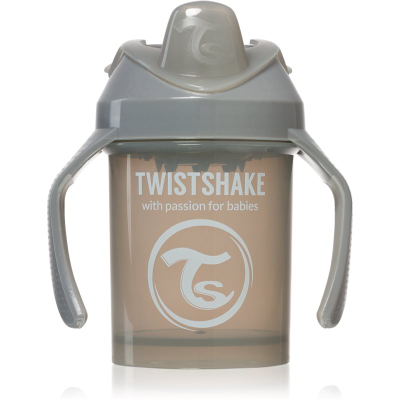 Twistshake Training Cup Grey tréningový hrnček 4 m 230 ml