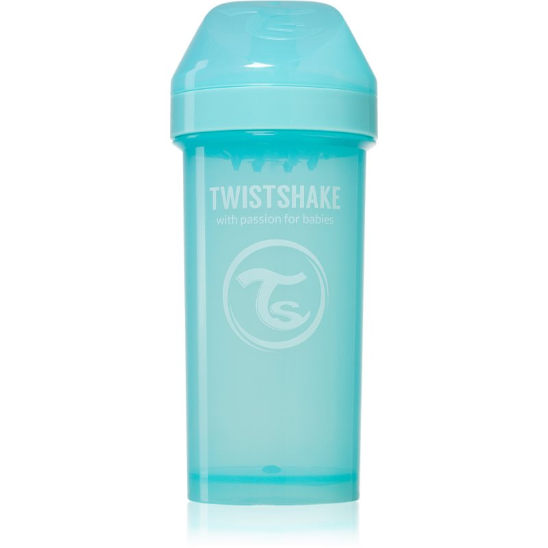 Twistshake Kid Cup Blue detská fľaša 12 m 360 ml