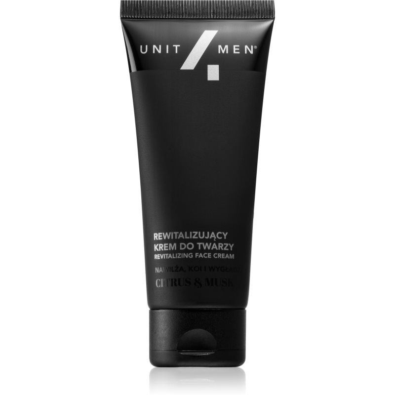 Unit4Men Revitalizing face cream revitalizačný krém na tvár Citrus and Musk 50 ml