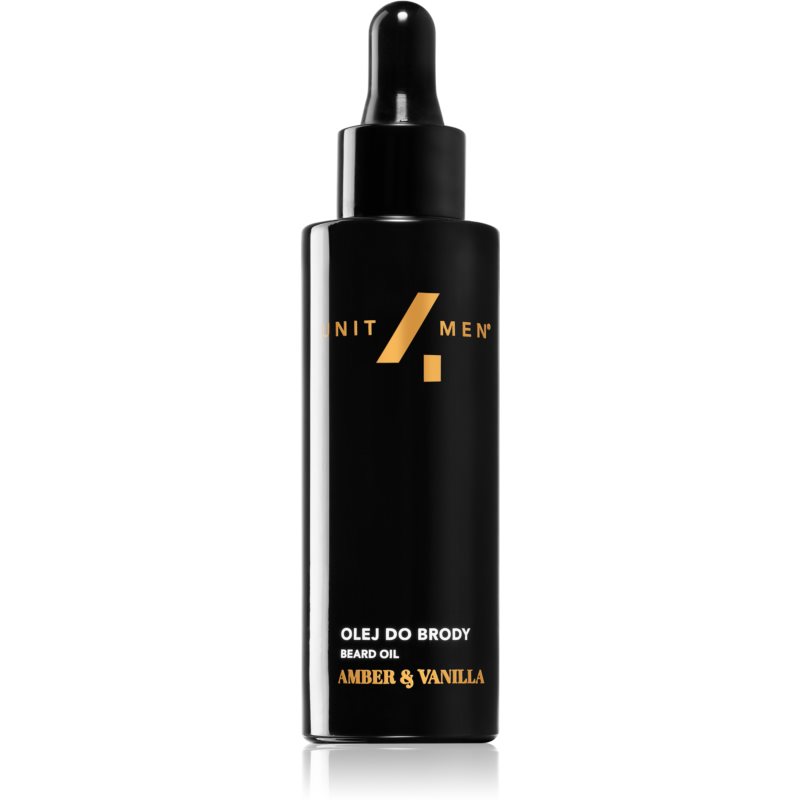 Unit4Men Beard Oil Amber  Vanilla olej na bradu s parfumáciou 30 ml