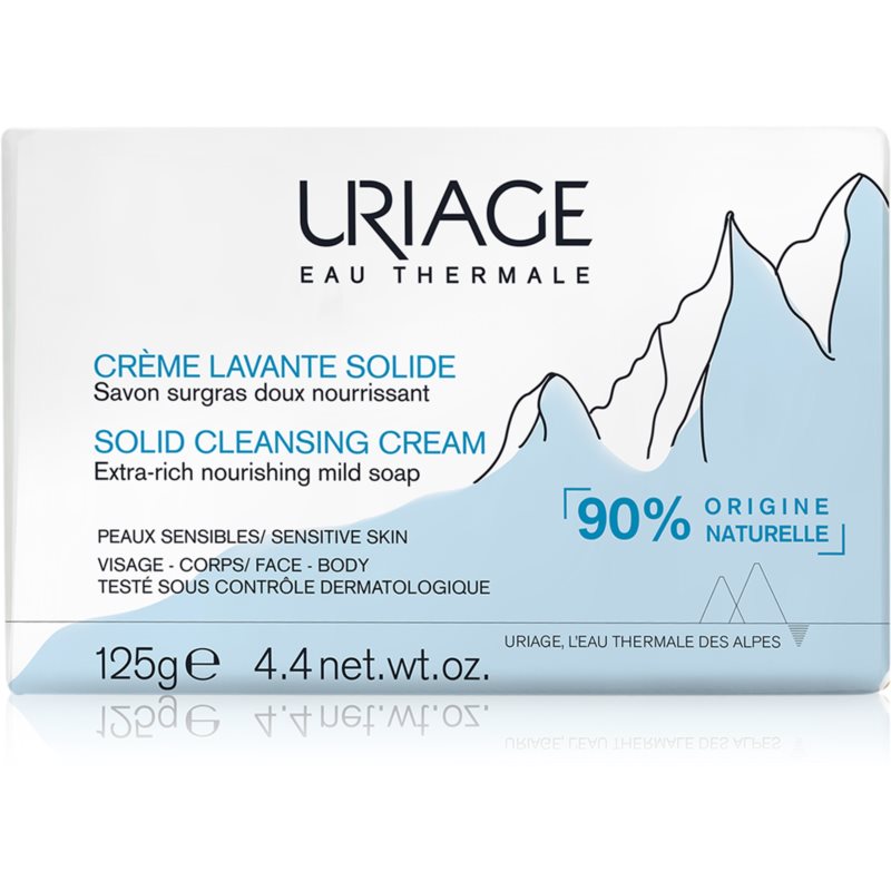 Uriage Hygiène Solid Cleansing Cream jemný čistiaci krém s termálnou vodou z francouzských Alp 125 g